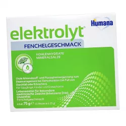 Хумана электролит (Humana) 6.25г фенхель 12шт в Новосибирске и области фото