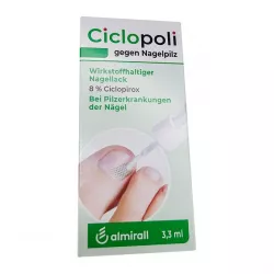 Циклополи (Сiclopoli) Циклопирокс 8% лак от грибка ногтей 3.3мл в Новосибирске и области фото